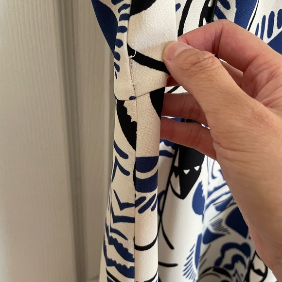 White and blue/black Anthropologie dress - Picture 7 of 7